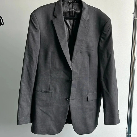 Men's Jos. A Bank Gray Blazer Jacket | 44XL Jacket | Professional | Wool - Picture 1 of 11